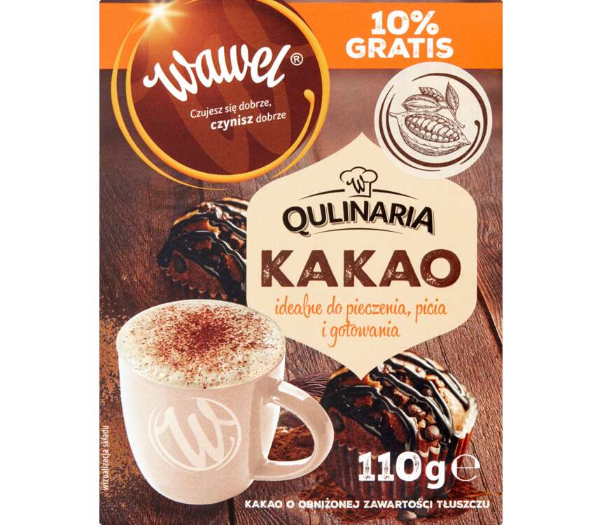 Wawel Kakao Qulinaria 10% gratis 110 g