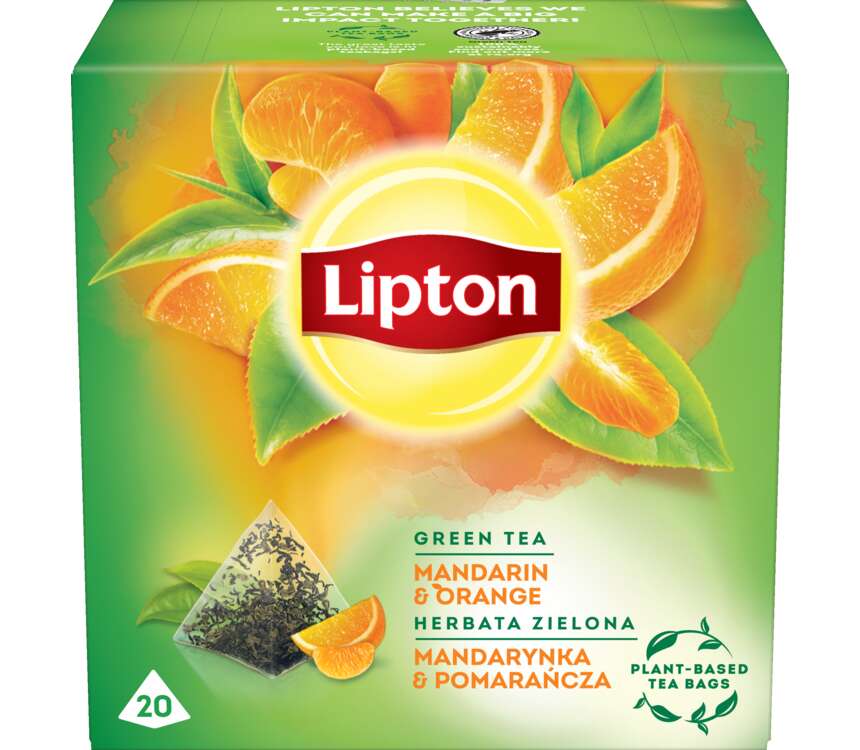 Lipton piramidki Green Tea Mandarin Orange 20x1,8 g kaufland.pl