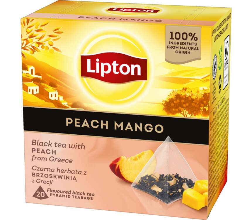 Lipton piramidki Herbata owocowa peach&mango 20x1,8 g kaufland.pl