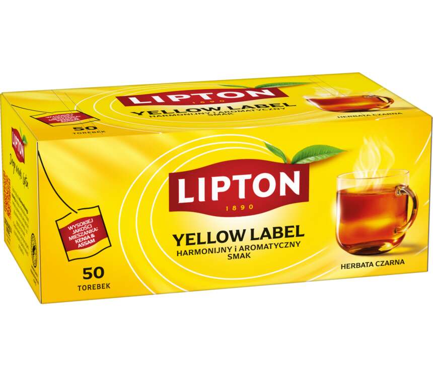 Lipton Yellow Label Herbata czarna ekspresowa 50x2 g kaufland.pl