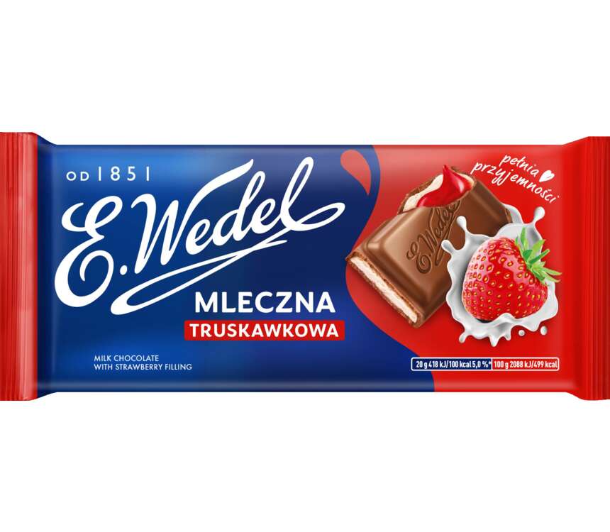 E. Wedel Czekolada mleczna z truskawkowym nadz. 100 g kaufland.pl