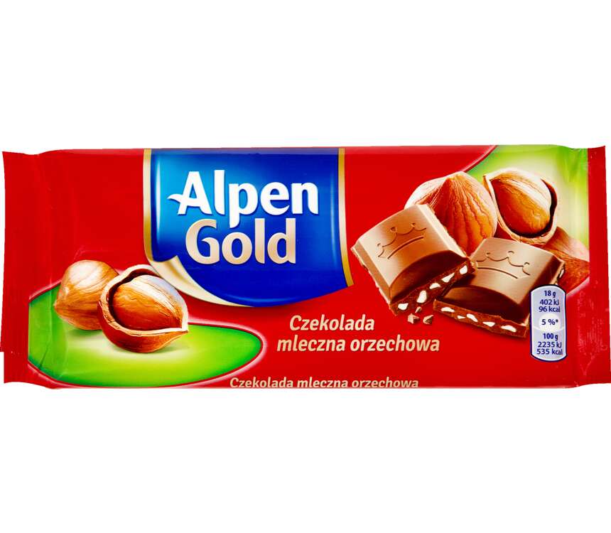 Alpen Gold Czekolada mleczna z orzechami 90 g
