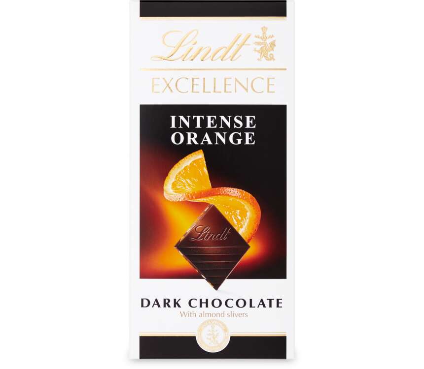 Lindt Excellence Czekolada gorzka pomarańczowa 100 g kaufland.pl