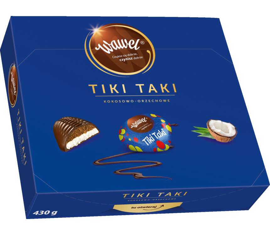 Wawel Tiki Taki czekoladki nadziew. 430 g