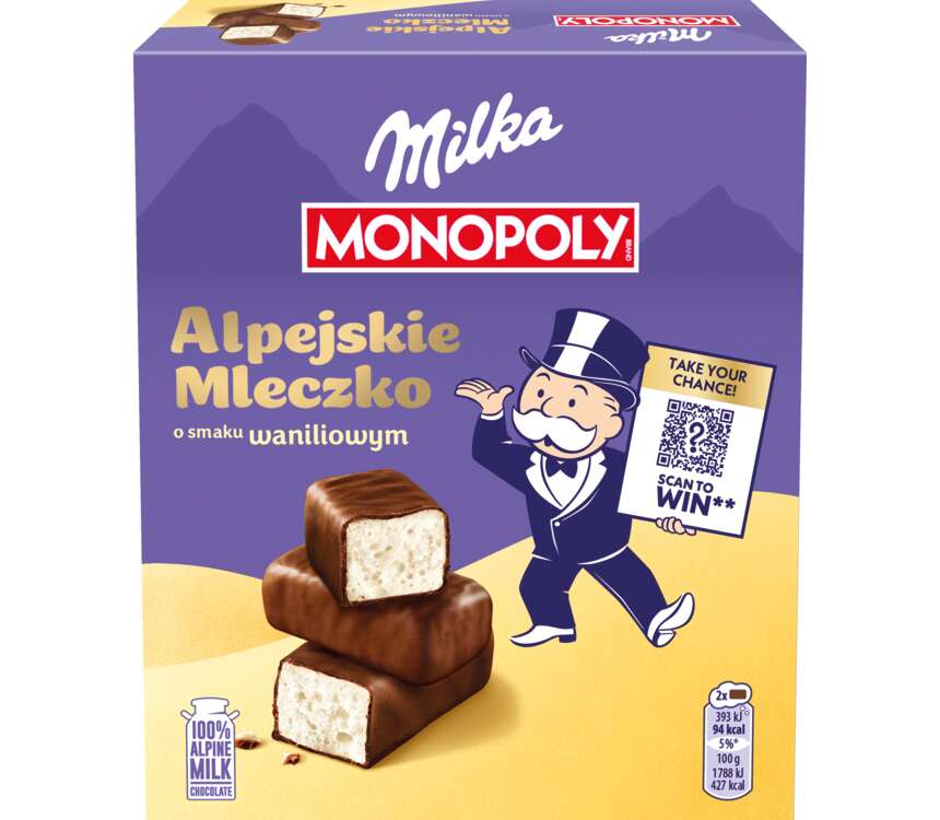 Milka Alpejskie mleczko o smaku waniliowym 330 g kaufland.pl