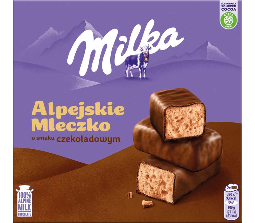 Milka Alpejskie mleczko o smaku czekoladowym 330 g kaufland.pl