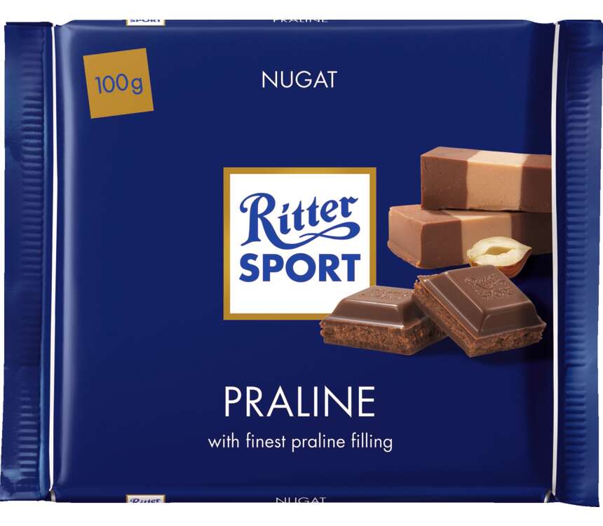 Ritter Sport Czekolada mleczna z nugatem 100 g