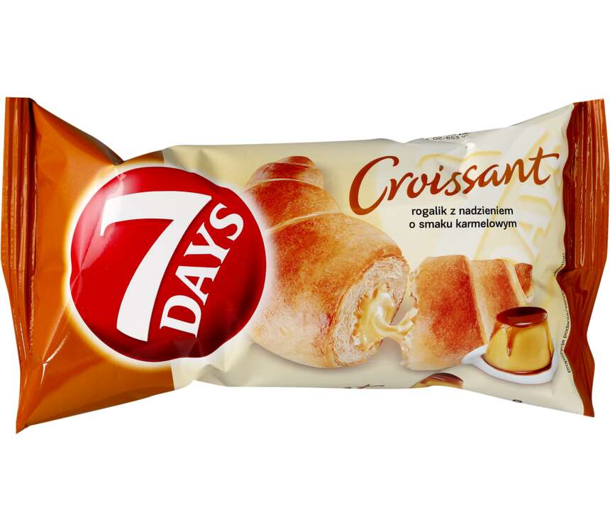 7Days Rogal z nadzieniem karmelowym 60 g