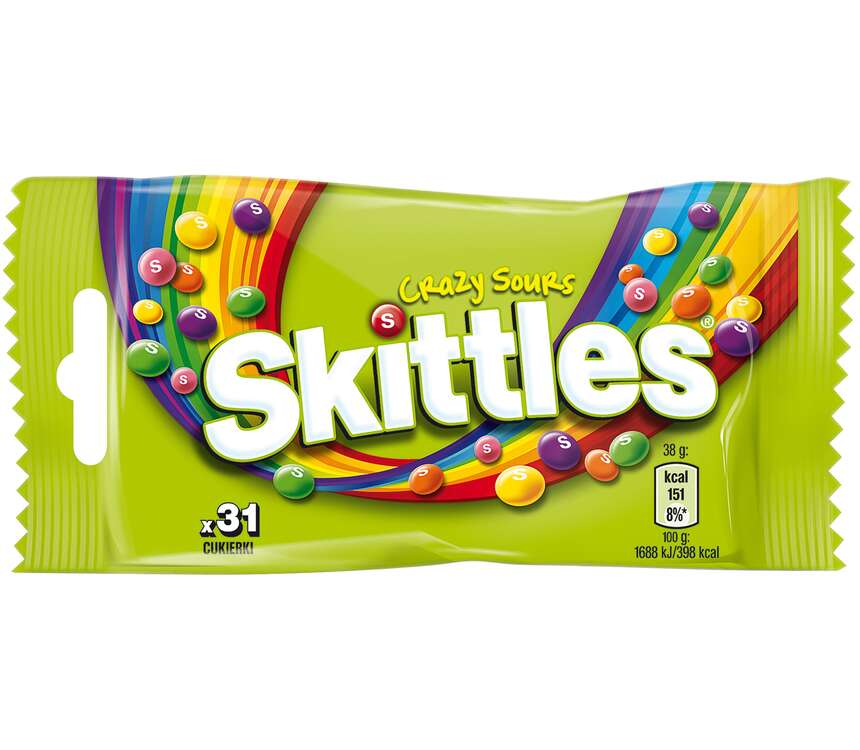 Skittles Cukierki owocowe Crazy Sours 38 g kaufland.pl