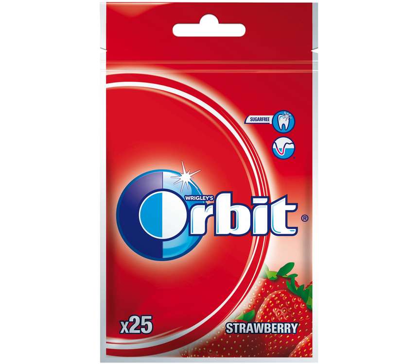 Orbit Gumy do żucia truskawkowe 35 g kaufland.pl