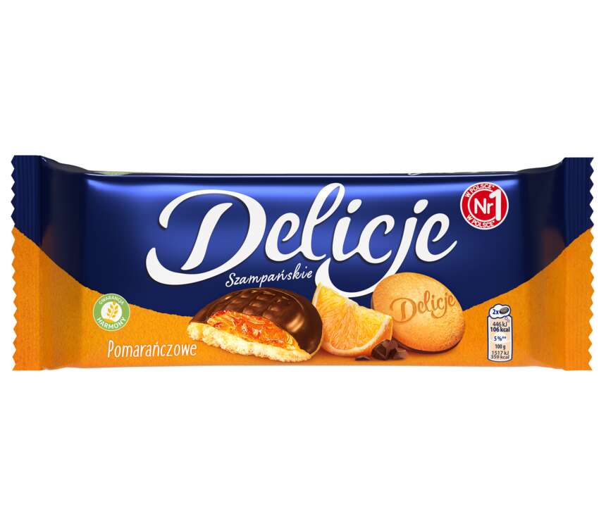 Delicje szampańskie Biszkopt z galaretką pomarańczowe 147 g kaufland.pl