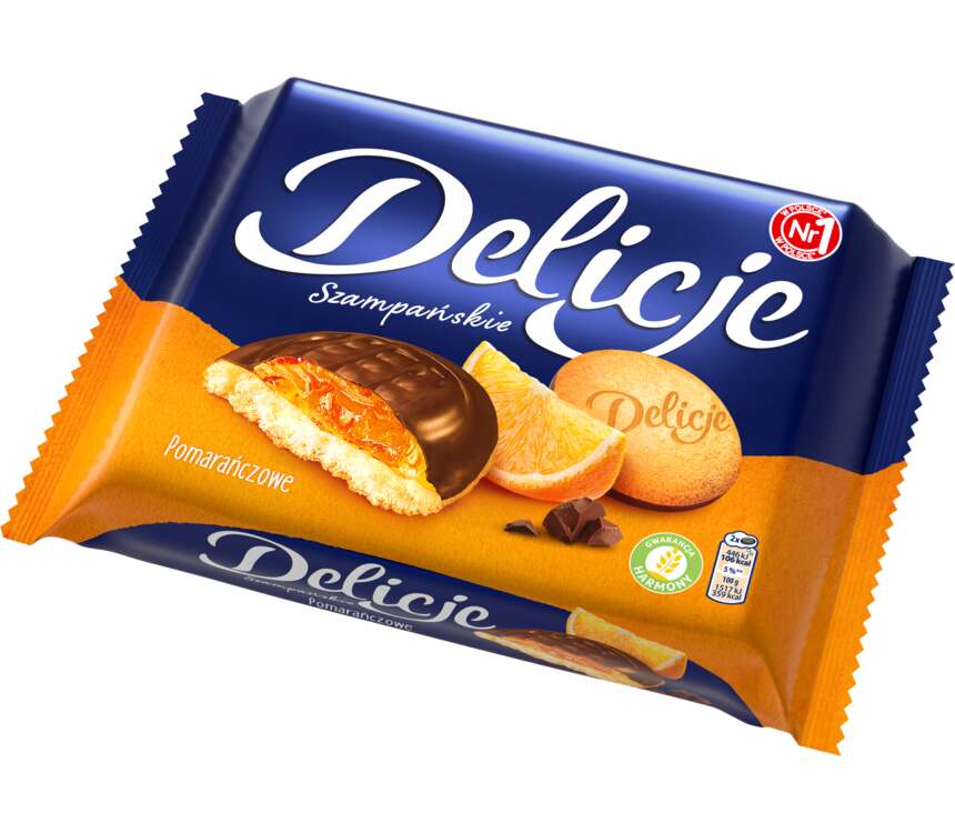 Delicje Szampańskie pomarańczowe 294 g kaufland.pl