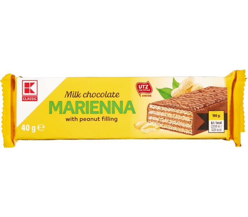 K-Classic Wafelek orzechowy w czekoladzie 40 g