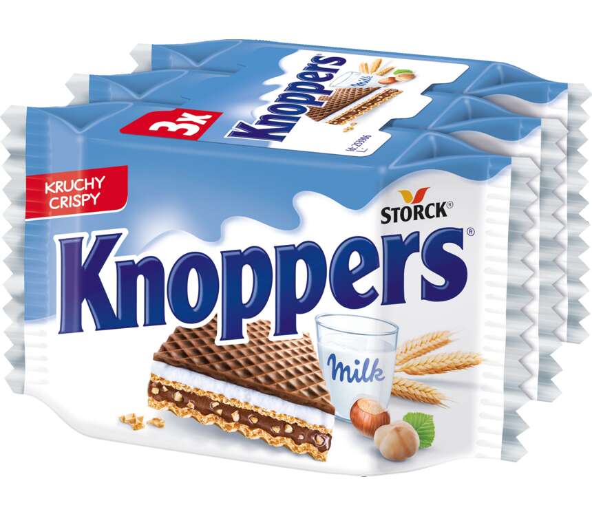 Knoppers Wafelki mleczno- orzechowe 3x25 g kaufland.pl
