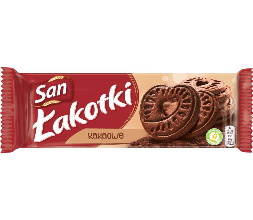 San Łakotki Ciastka kakaowe  168 g kaufland.pl