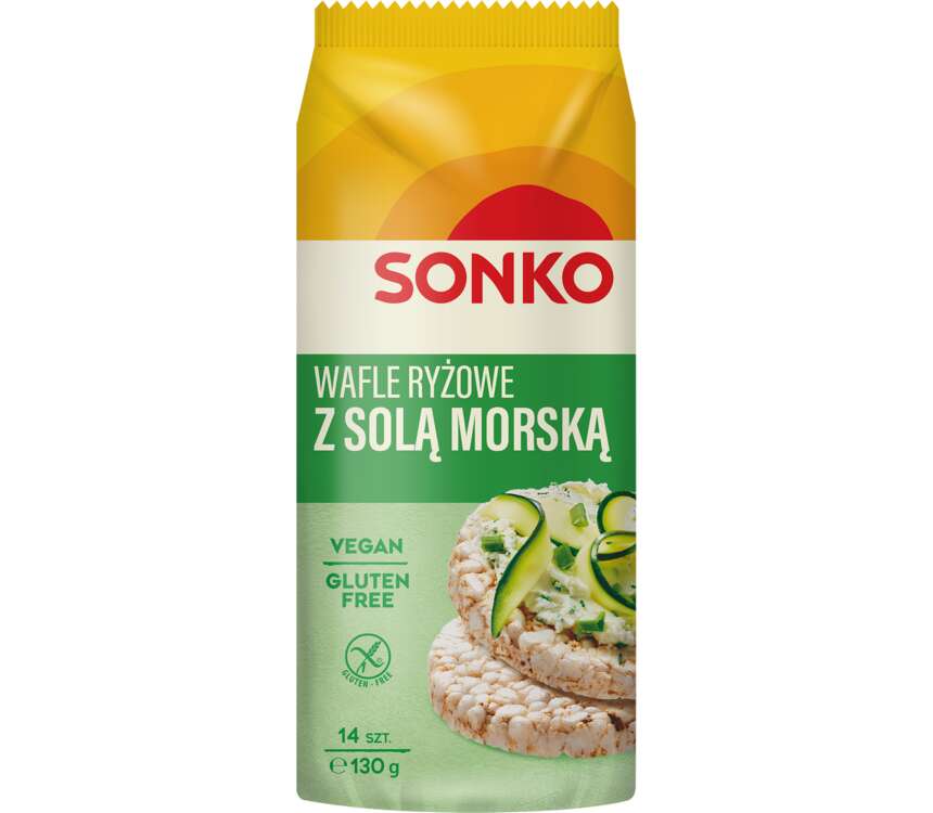 Sonko Wafle ryżowe z solą morską 130 g kaufland.pl