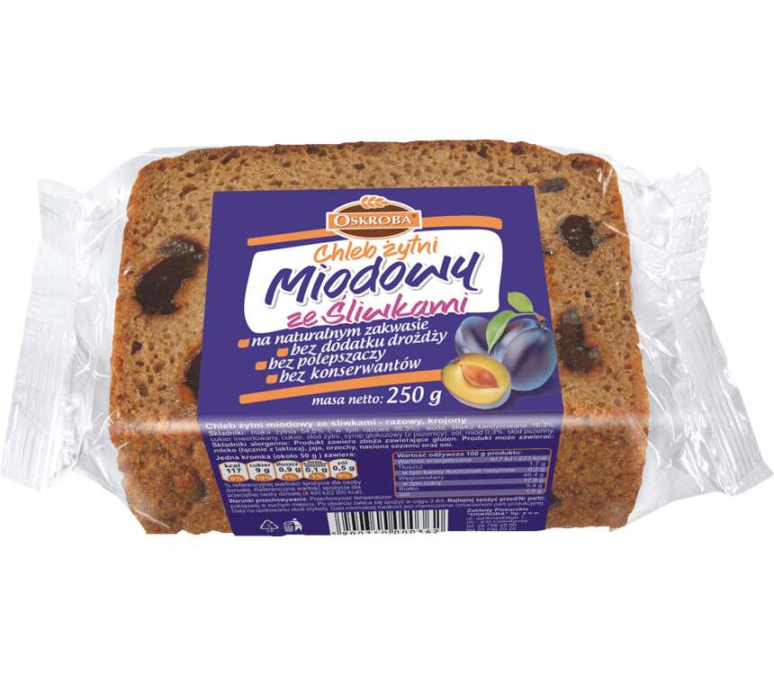 Oskroba Chleb miodowy ze śliwkami 250 g