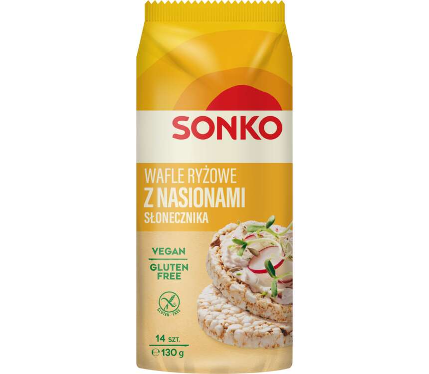 Sonko Wafle ryżowe ze słonecznikiem 130 g kaufland.pl