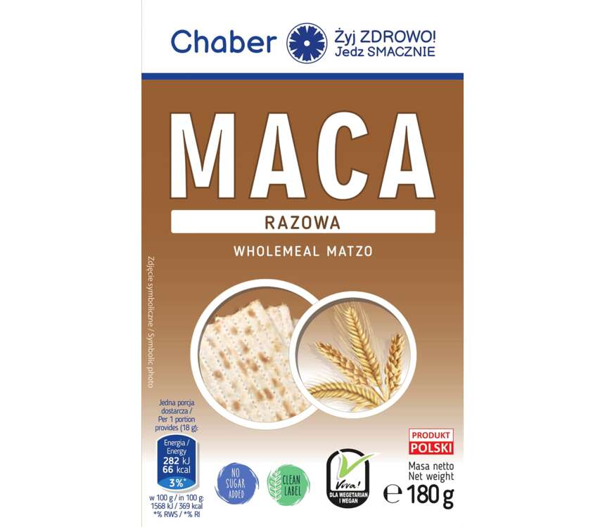 Chaber Maca razowa  180 g