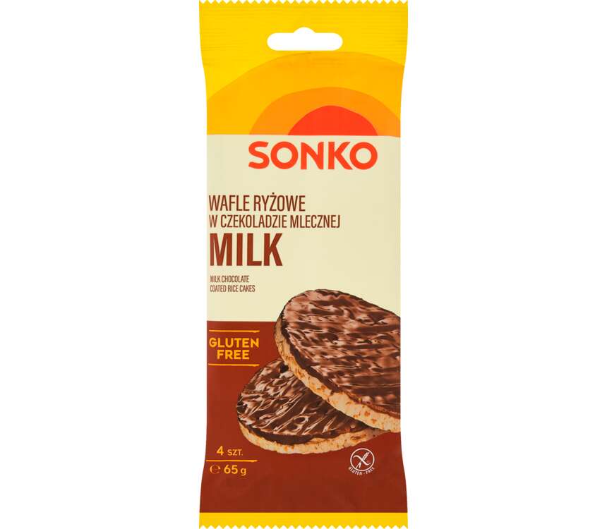 Sonko Wafle ryżowe w czekol. mlecznej 65 g kaufland.pl