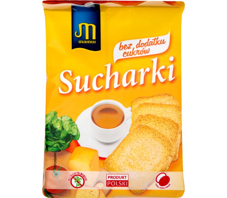 Mamut Sucharki bezcukrowe 225 kaufland.pl