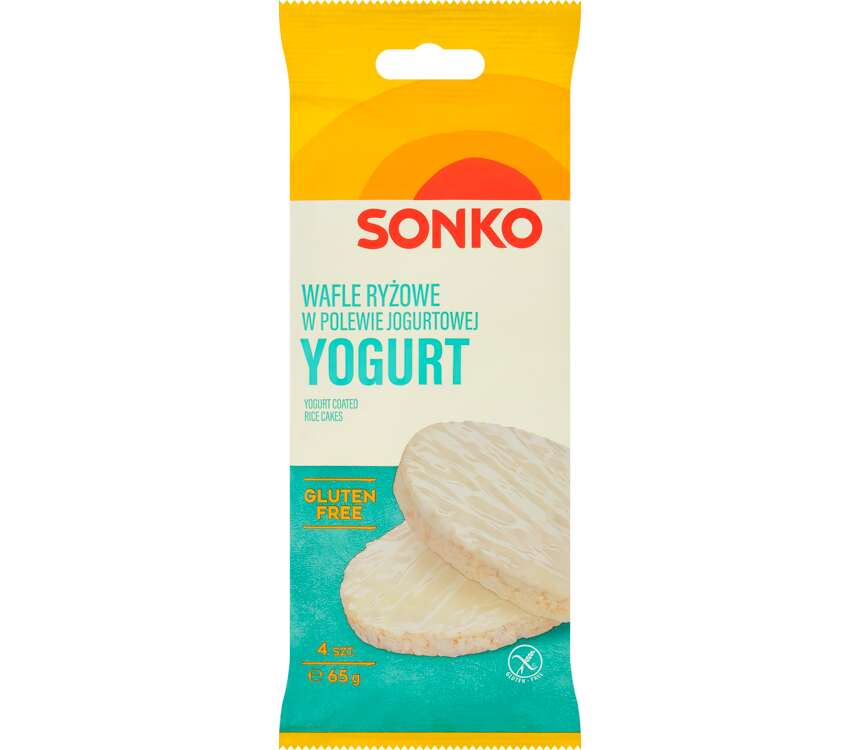 Sonko Wafle ryżowe w polewie jogurtowej 65 g kaufland.pl
