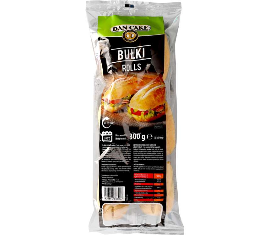 Dan Cake Bułki pszenne do odpieku 6 x 50 g