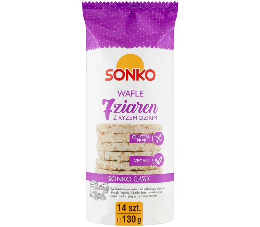 Sonko Wafle ryżowe 7 ziaren z dzik.ryż. 130 g kaufland.pl