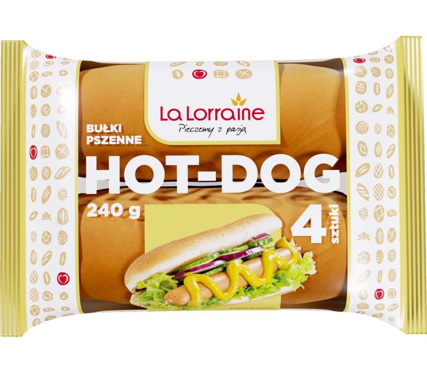 La Lorraine Bułki do hot-dogów 4 sztuki 240 g