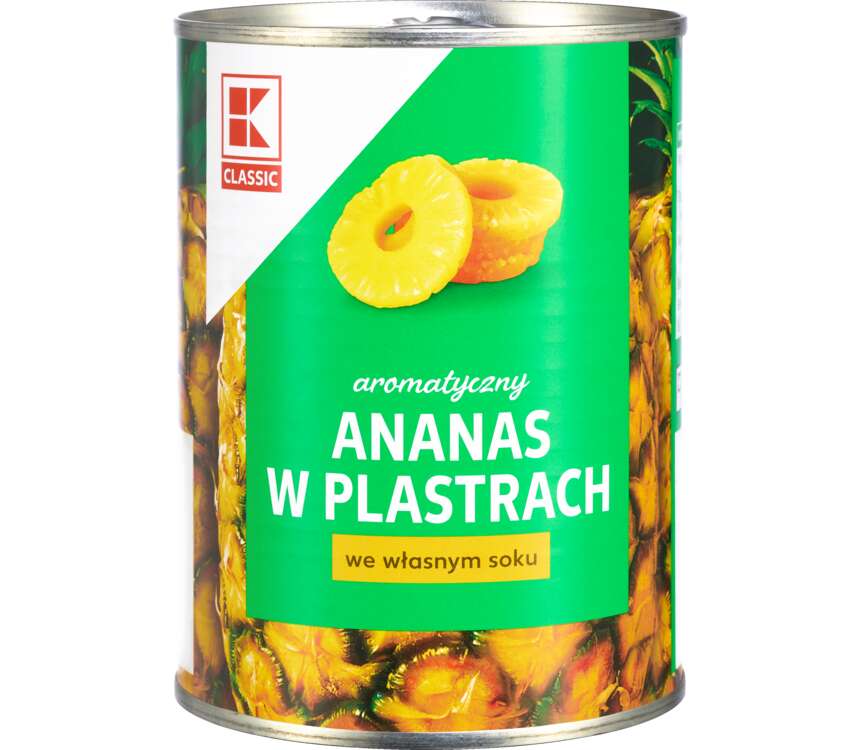 K-Classic Ananas plastry  340/560g