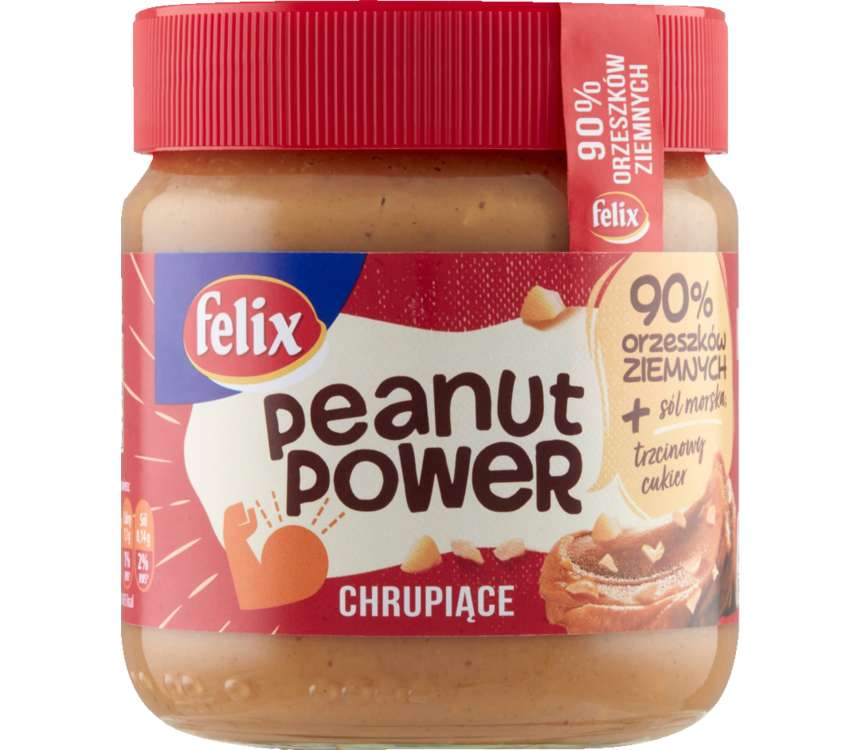 Felix Peanut Power Krem  orzechowy z kawałkami orzechów 350 g kaufland.pl