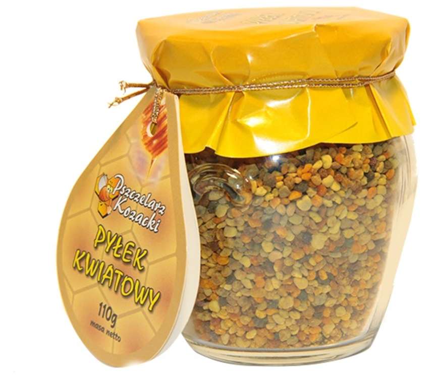 Pszczelarz Kozacki Pyłek kwiatowy obnóża pyłkow 110 g