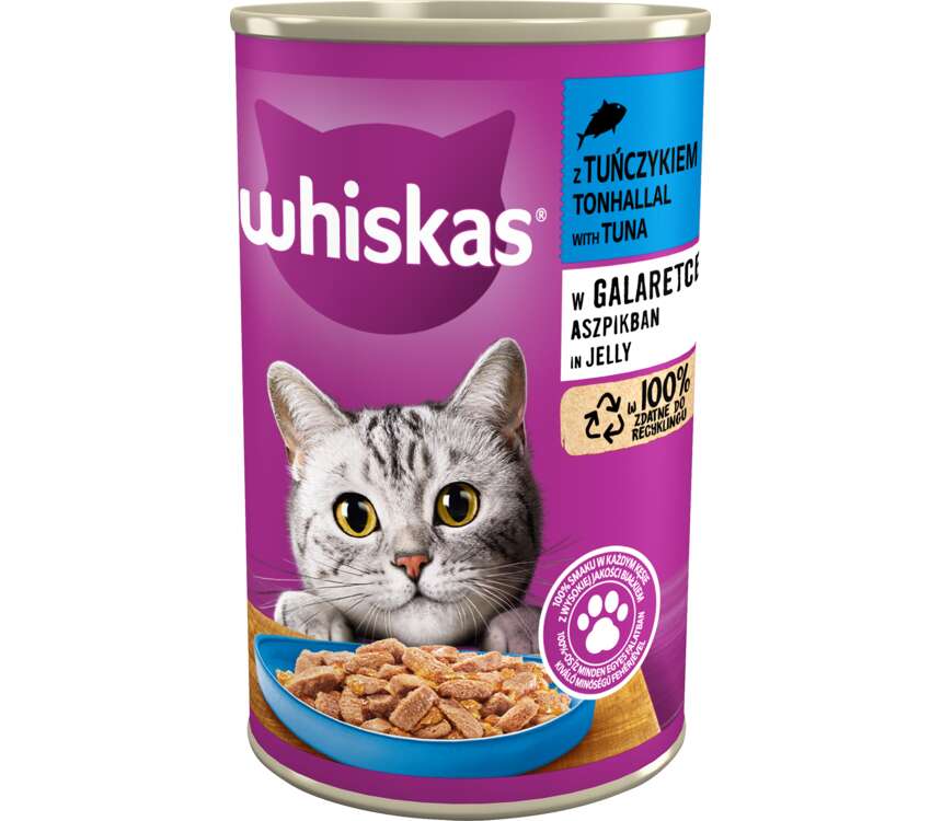 Whiskas 1+ Karma dla kota z tuńczykiem w galar 400 g