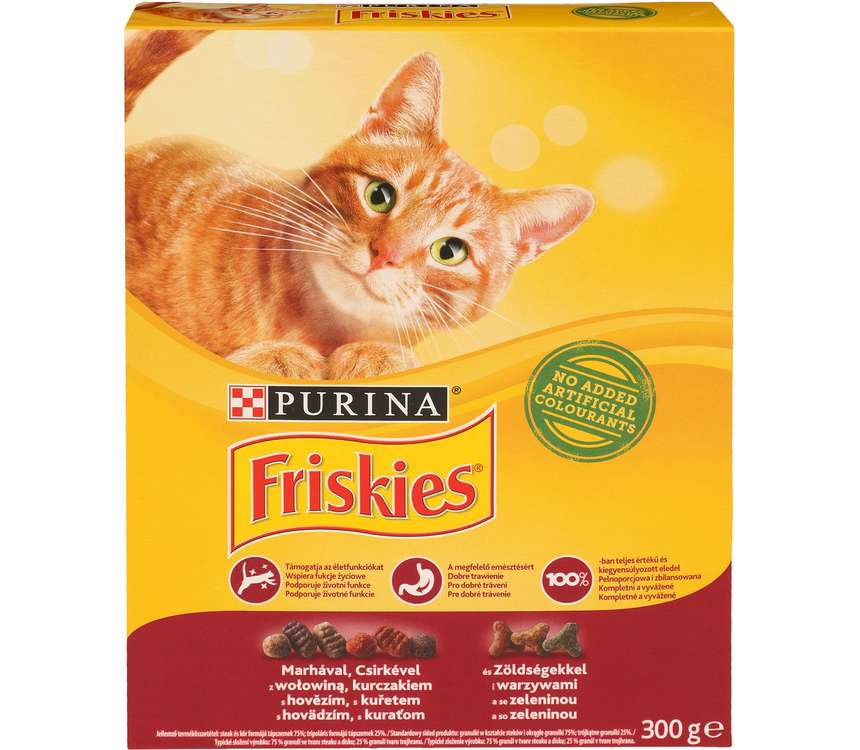 Friskies Karma dla kota sucha kurczak warzywa 0,3kg