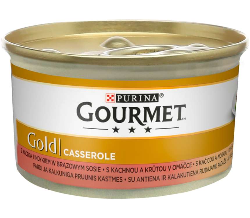 Gourmet Gold Pokarm dla kotów kaczkak-indyk 85 g