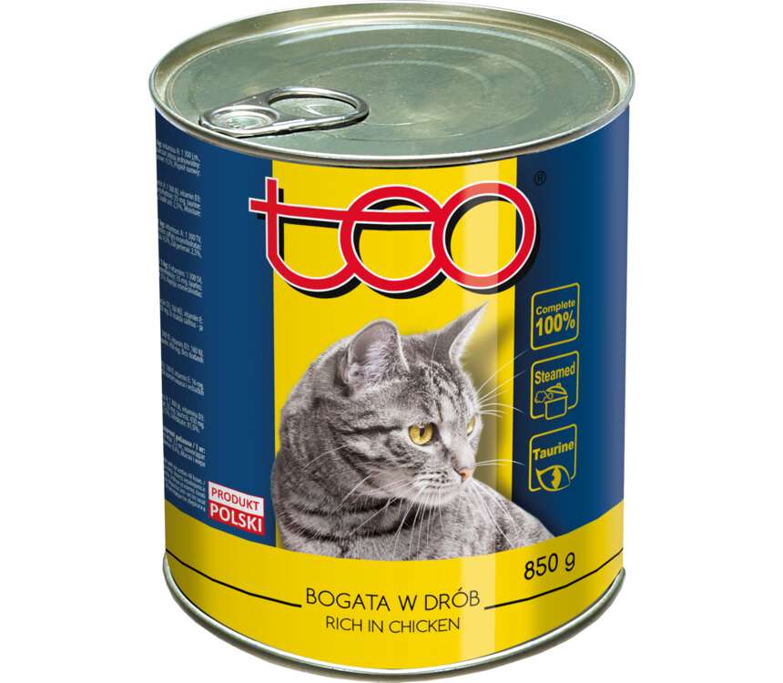 Teo Mokra karma dla kota drób 850 g