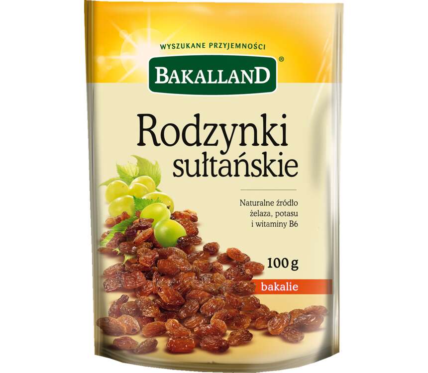 Bakalland Rodzynki sułtańskie  100 g kaufland.pl