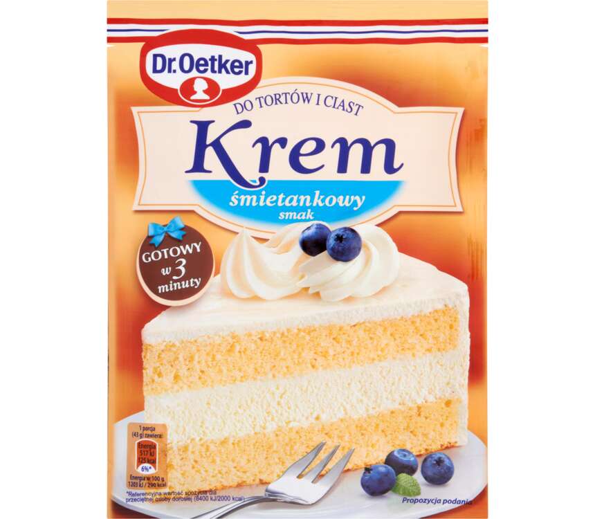 Dr.Oetker Krem do tortów smak śmietankowy 120 g kaufland.pl