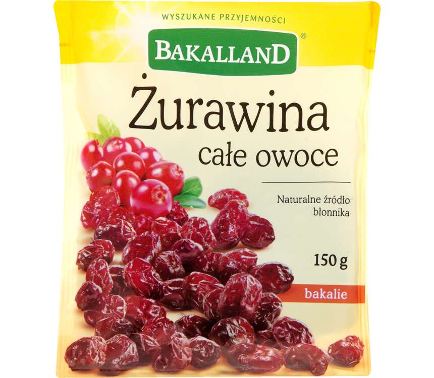 Bakalland Żurawina suszona 150 g
