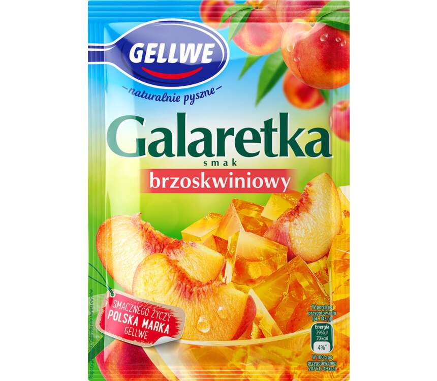 Gellwe Galaretka brzoskwiniowa 75 g