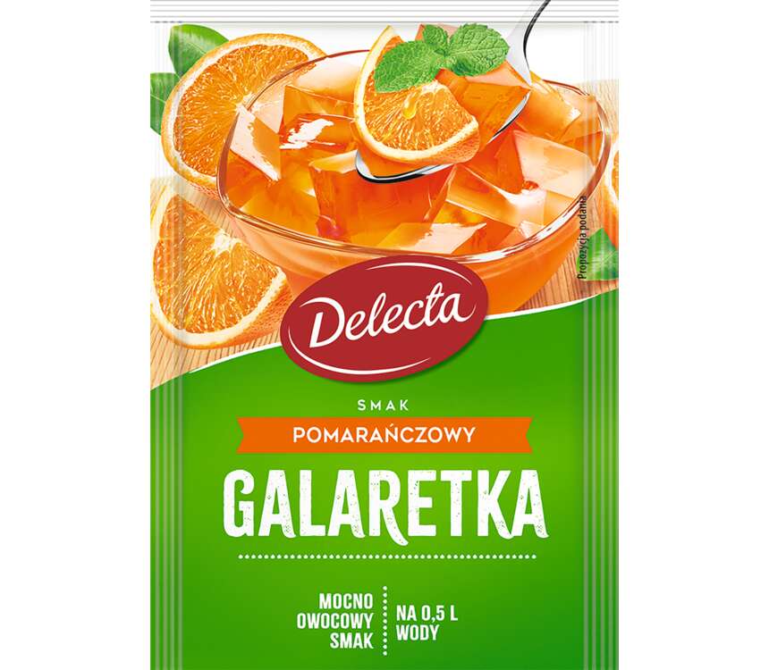 Delecta Galaretka pomarańczowa 70 g kaufland.pl