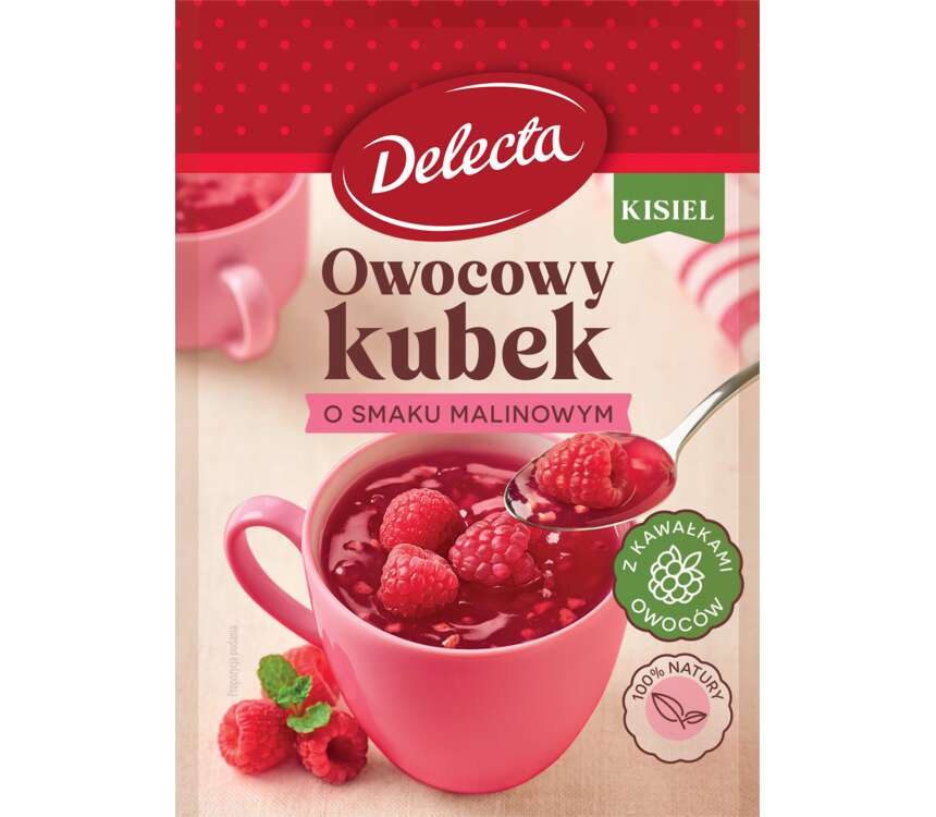 Delecta Owocowy Kubek Kisiel malinowy 30 g kaufland.pl