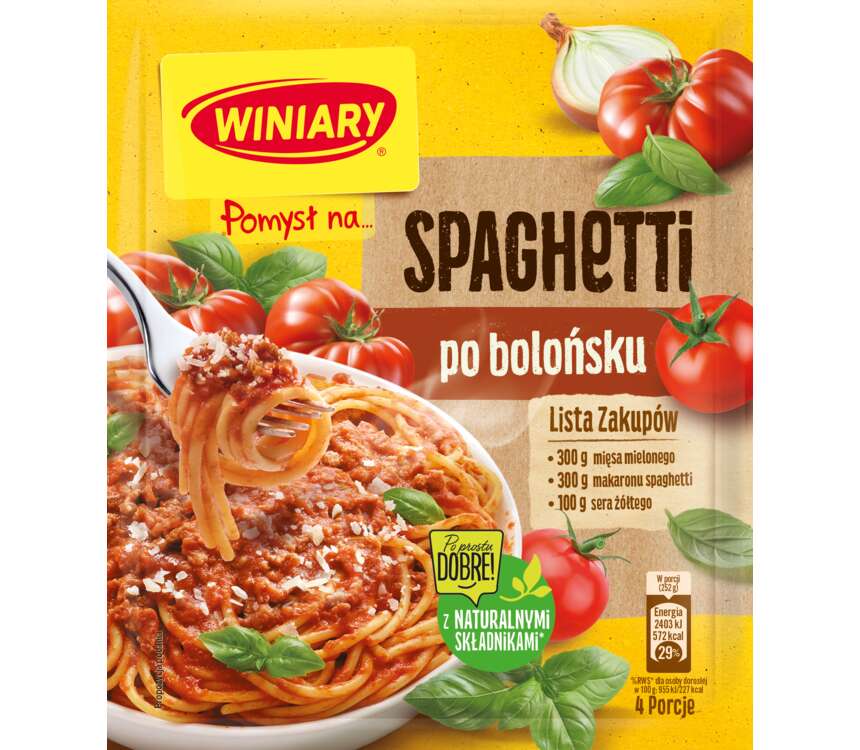 Winiary Pomysł na... Spaghetti po bolońsku 44 g kaufland.pl