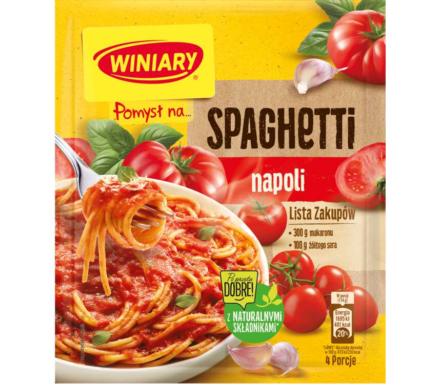 Winiary Pomysł na... Spaghetti napoli  47 g kaufland.pl