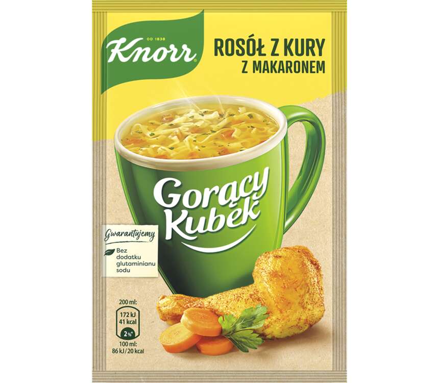 Knorr Gorący Kubek Rosół z kury z makaronem 12 g kaufland.pl