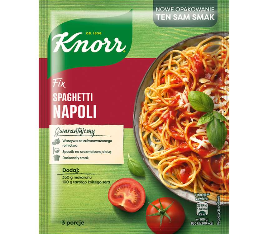 Knorr Fix do potraw spaghetti napoli 45 g kaufland.pl