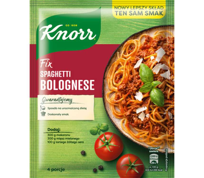 Knorr Fix do potraw spaghetti bolognese 44 g kaufland.pl