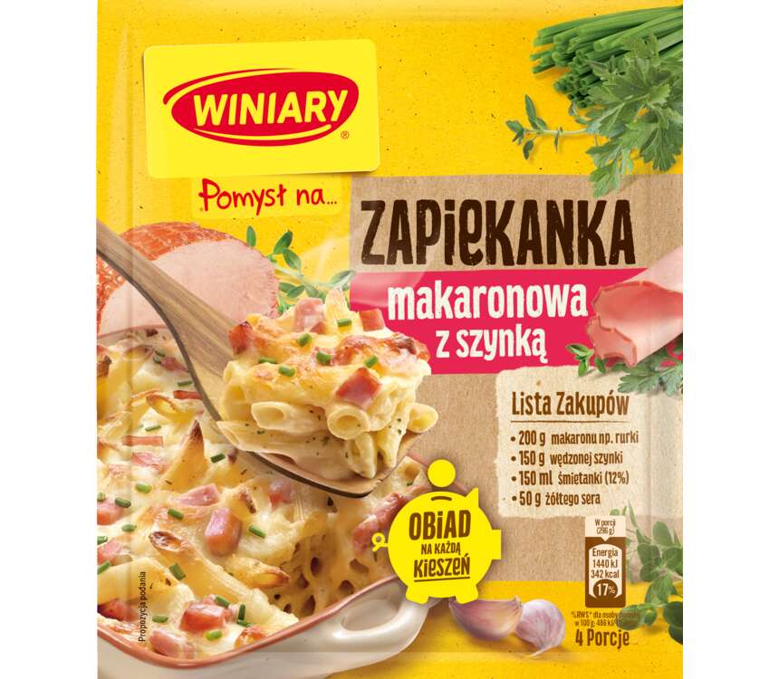 Winiary Pomysł na... Zapiekankę z szynką  35 g kaufland.pl