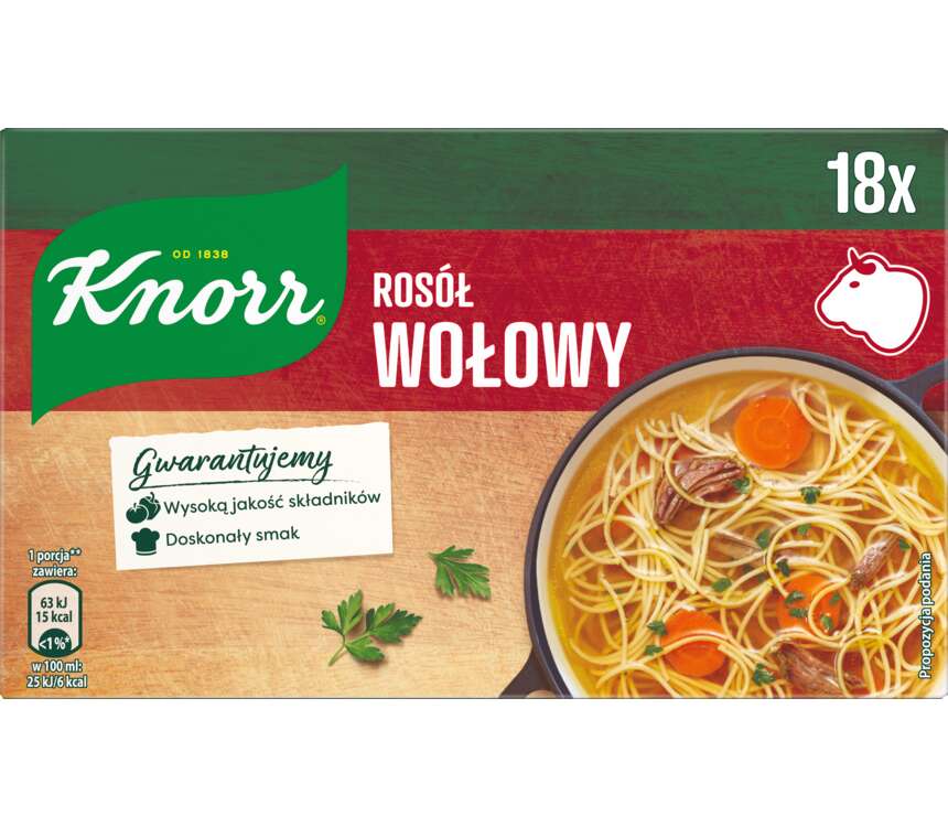 Knorr Rosół w kostkach 9 l wołowy 180 g kaufland.pl