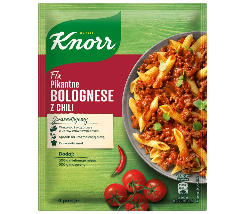 Knorr Fix do potraw Bolognese z chilli 46 g kaufland.pl